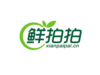 吴晓伟的鲜拍拍生鲜网购平台标志logo设计