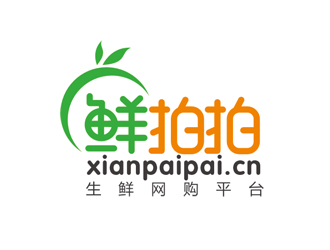 赵鹏的鲜拍拍生鲜网购平台标志logo设计