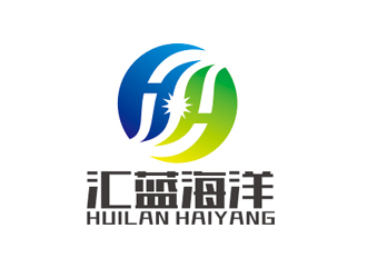 赵鹏的汇蓝海洋环保技术logo设计