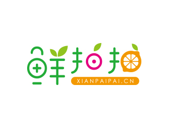 孙金泽的鲜拍拍生鲜网购平台标志logo设计
