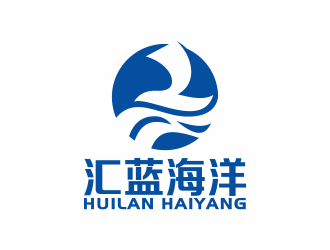 何嘉健的汇蓝海洋环保技术logo设计
