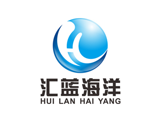 王仁宁的汇蓝海洋环保技术logo设计