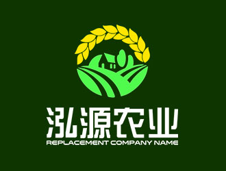 钟炬的泓源农业logo设计