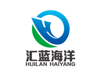 叶美宝的汇蓝海洋环保技术logo设计