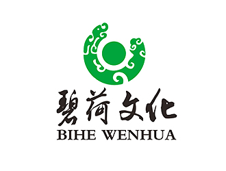秦晓东的碧荷文化传媒公司标志logo设计