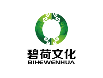 张俊的碧荷文化传媒公司标志logo设计