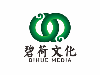 何嘉健的碧荷文化传媒公司标志logo设计