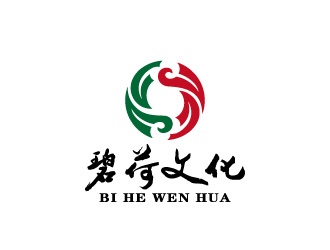 碧荷文化传媒公司标志logo设计