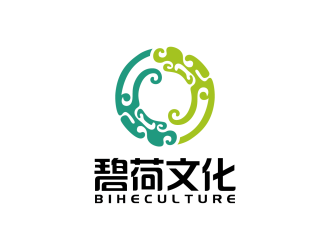 安冬的碧荷文化传媒公司标志logo设计