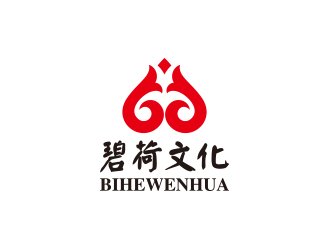 孙金泽的碧荷文化传媒公司标志logo设计