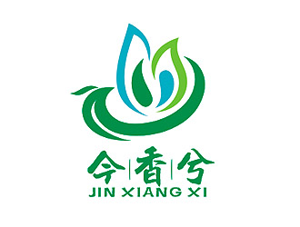 盛铭的山水元素绿色农产品logo设计