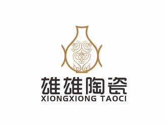 汤儒娟的雄雄陶瓷logo设计