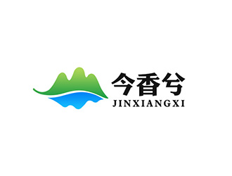 吴晓伟的山水元素绿色农产品logo设计
