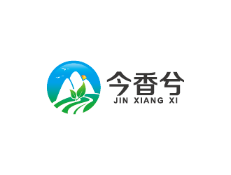 王涛的山水元素绿色农产品logo设计