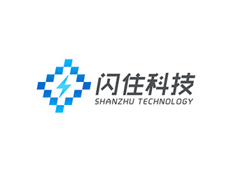 吴晓伟的闪住科技logo设计