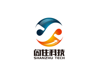 黄安悦的闪住科技logo设计