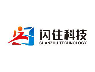 吴志超的闪住科技logo设计