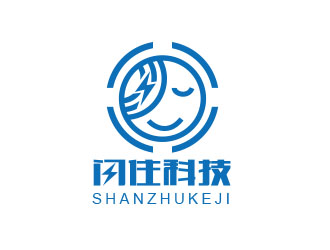 朱红娟的闪住科技logo设计