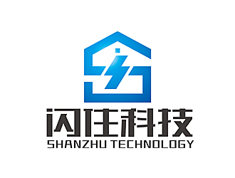 赵鹏的闪住科技logo设计