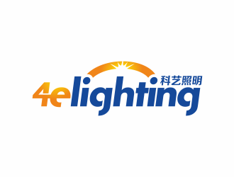 4elighting/科艺照明logo设计