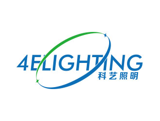 朱红娟的4elighting/科艺照明logo设计