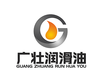 潘乐的润滑油绿色负空间logo图标logo设计