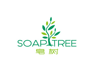 周金进的皂树洗涤产品商标logo设计