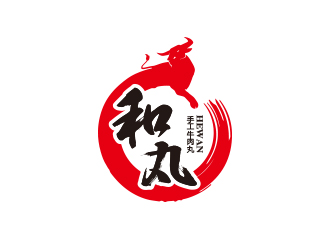 孙金泽的和丸牛肉馆店铺logo设计