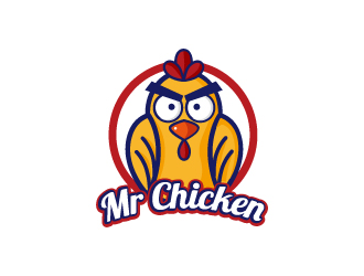 张俊的Mr Chicken炸鸡商标logo设计