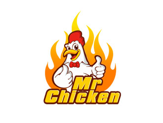 郭庆忠的Mr Chicken炸鸡商标logo设计
