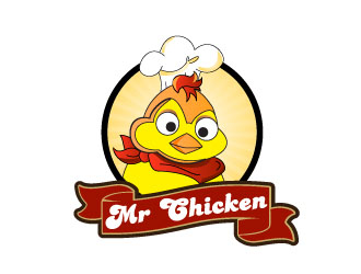 晓熹的Mr Chicken炸鸡商标logo设计
