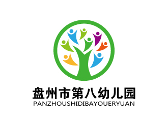 张俊的盘州市第八幼儿园logo设计