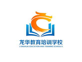 吴晓伟的龙华教育培训学校logo设计