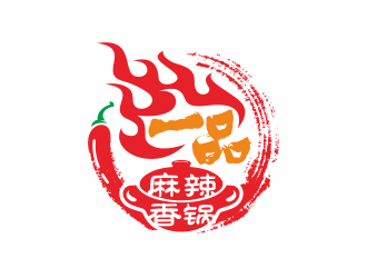 何嘉健的一品麻辣香锅logo设计