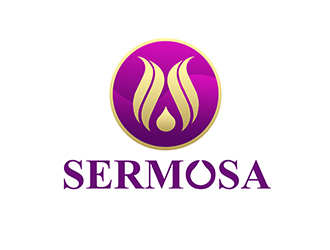 潘乐的SERMOSA精油芳香理疗logo设计