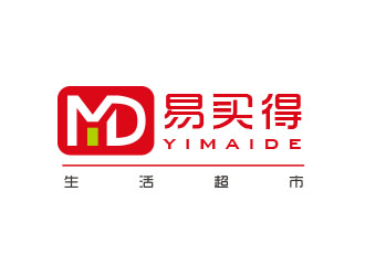 易买得生活超市logo设计
