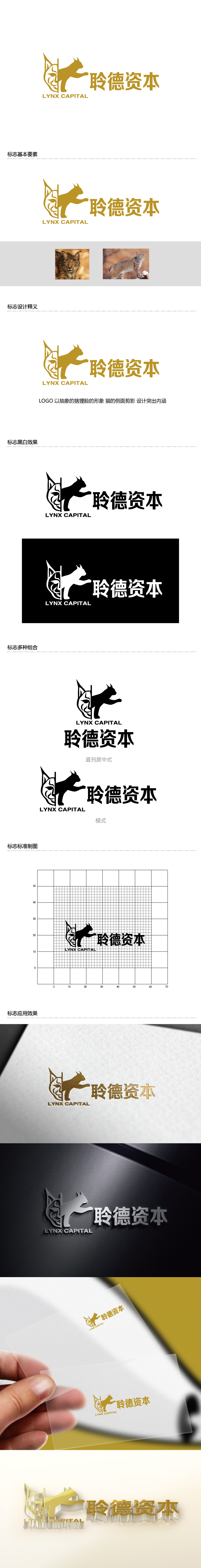 张俊的聆德资本（lynx capital）logo设计