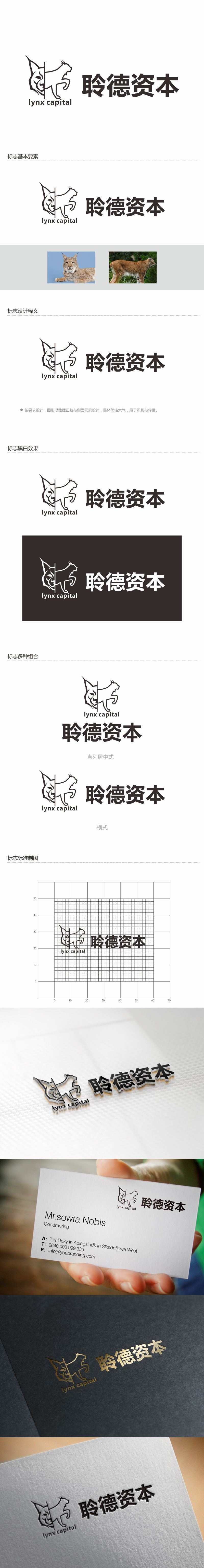 何嘉健的聆德资本（lynx capital）logo设计