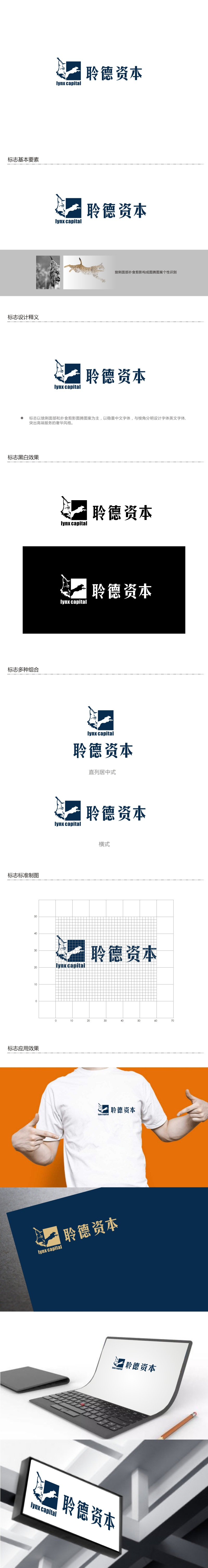姜彦海的聆德资本（lynx capital）logo设计