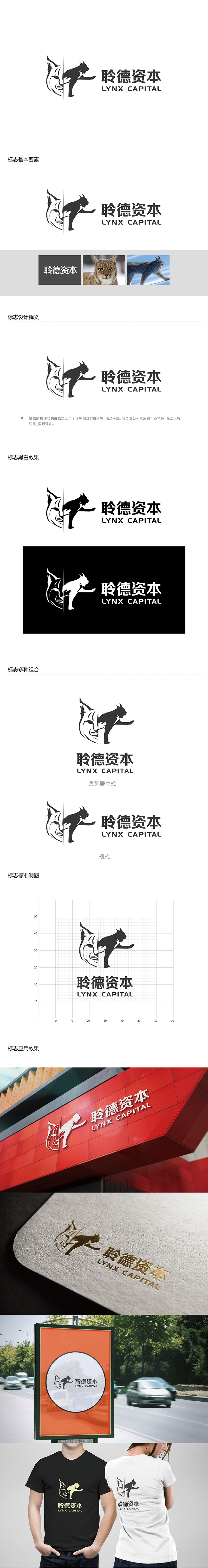 勇炎的聆德资本（lynx capital）logo设计