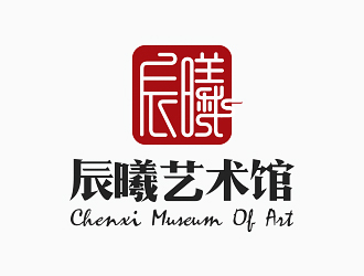 钟华的辰曦艺术馆标志设计logo设计