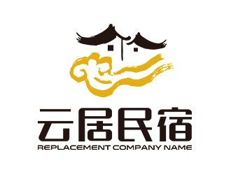 钟炬的云居民宿Logo设计logo设计