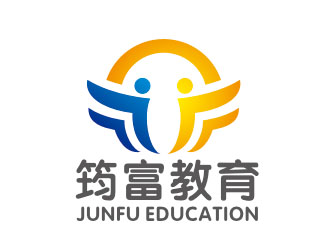 赵鹏的筠富教育Logo设计logo设计