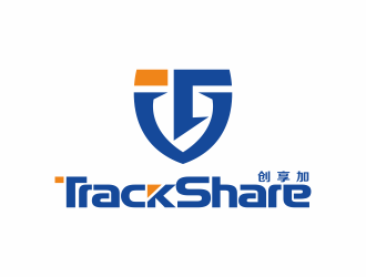 何嘉健的TrackShare创享加车载定位产品商标logo设计