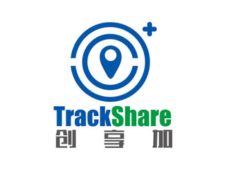 赵鹏的TrackShare创享加车载定位产品商标logo设计