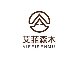 朱红娟的简约线条型家具企业品牌Logologo设计