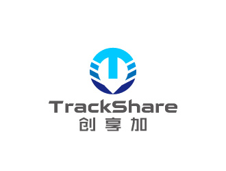 周金进的TrackShare创享加车载定位产品商标logo设计