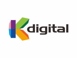 林思源的K digital人气数码专卖店logologo设计