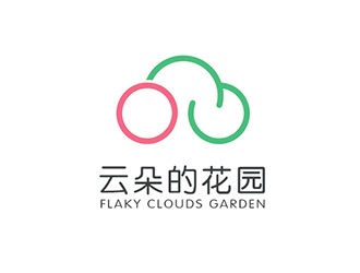 吴晓伟的云朵的花园logo设计