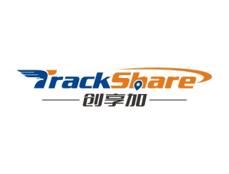 TrackShare创享加车载定位产品商标logo设计